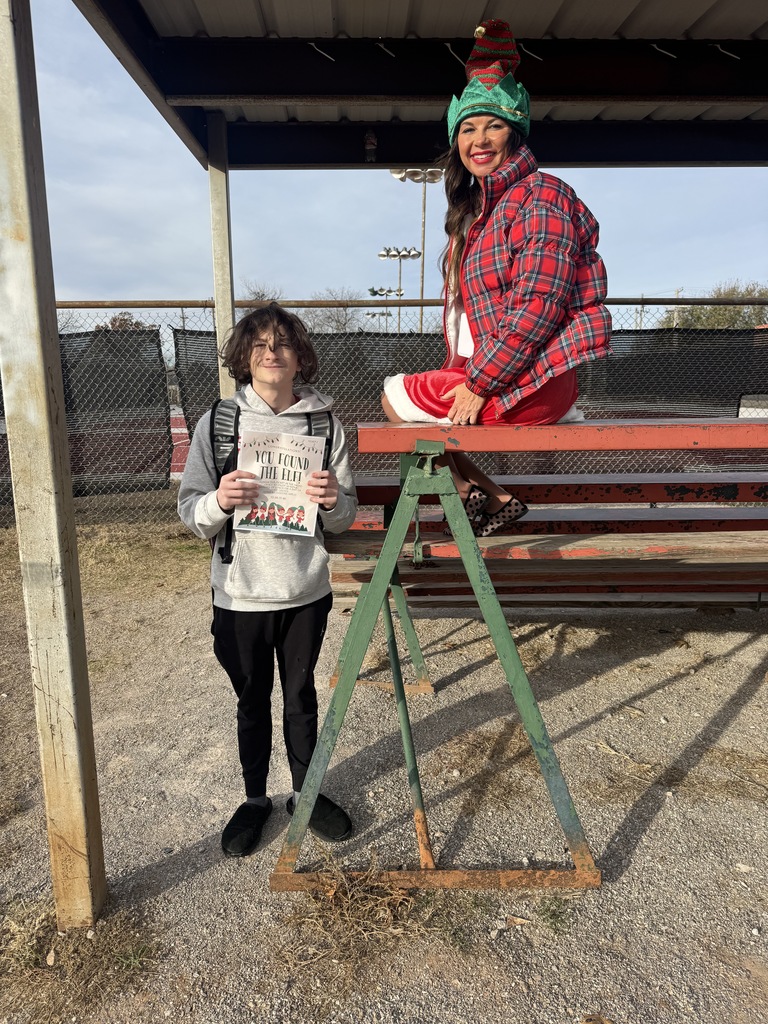 Mrs. Elroy on a vending machine 
