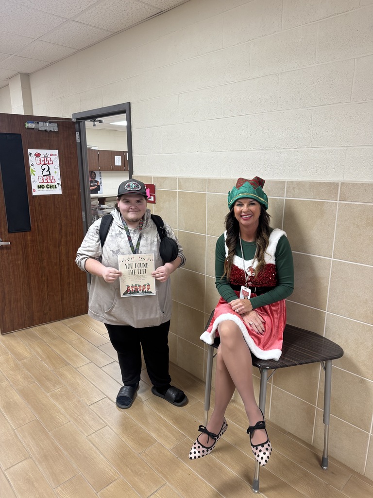Mrs. Elroy on a vending machine 