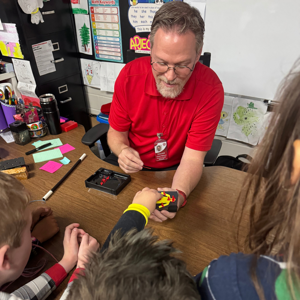 students watching magic show