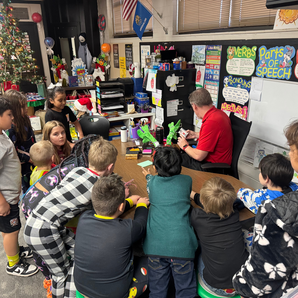 students watching magic show