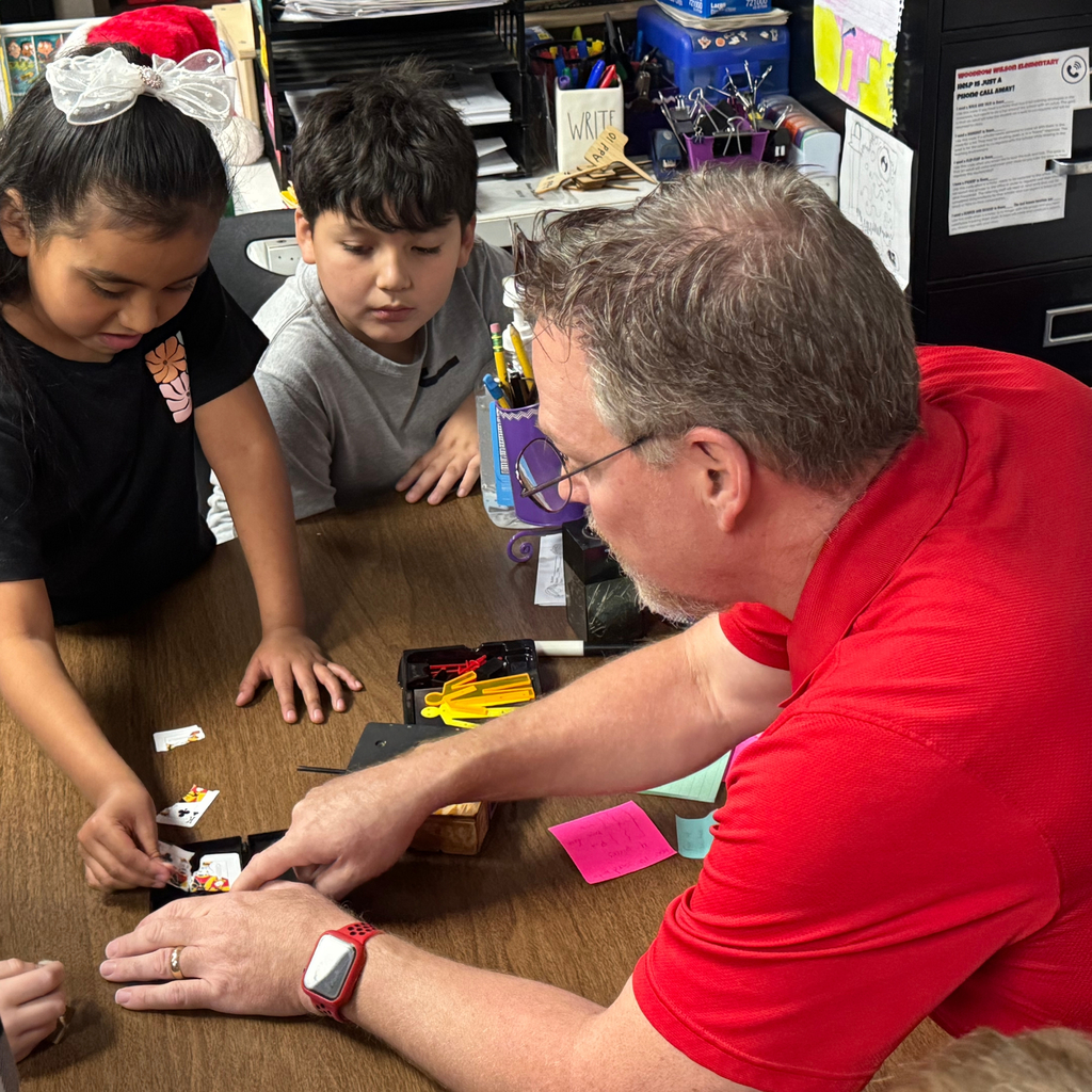students watching magic show