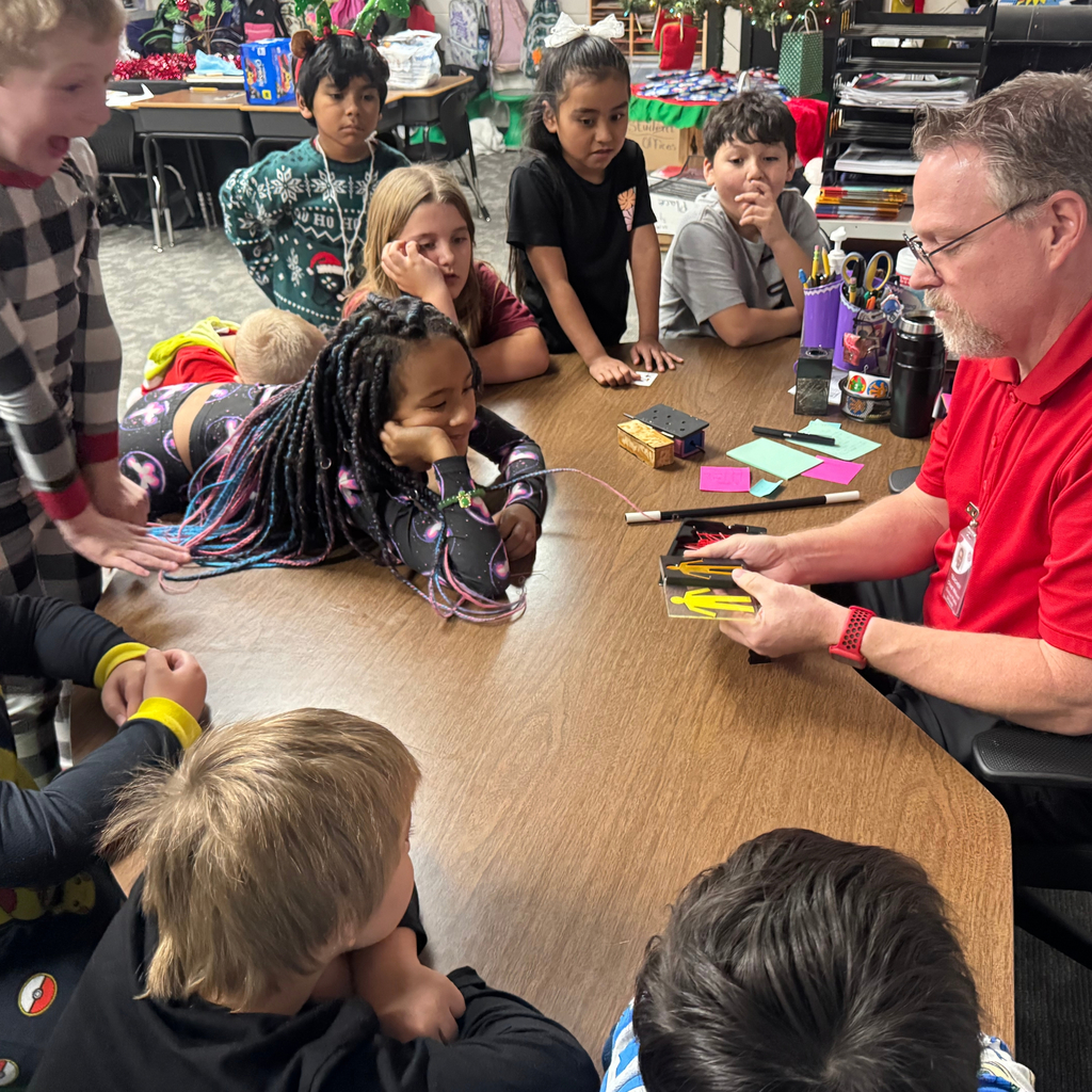 students watching magic show