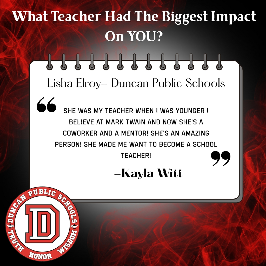 She was my teacher when I was younger I believe aT mark twain and now she’s a coworker and a mentor! She’s an amazing person! She made me want to become a school teacher!
