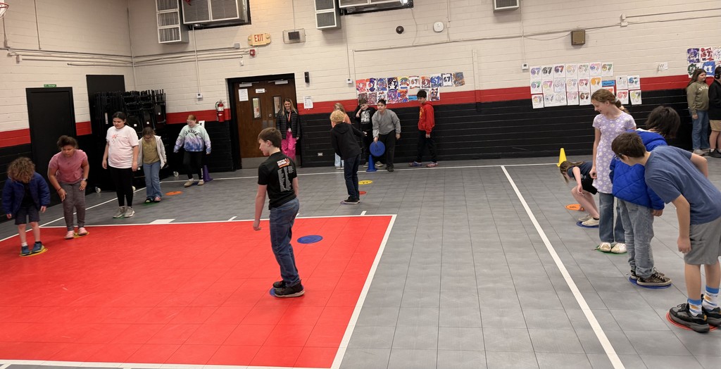 students playing a game