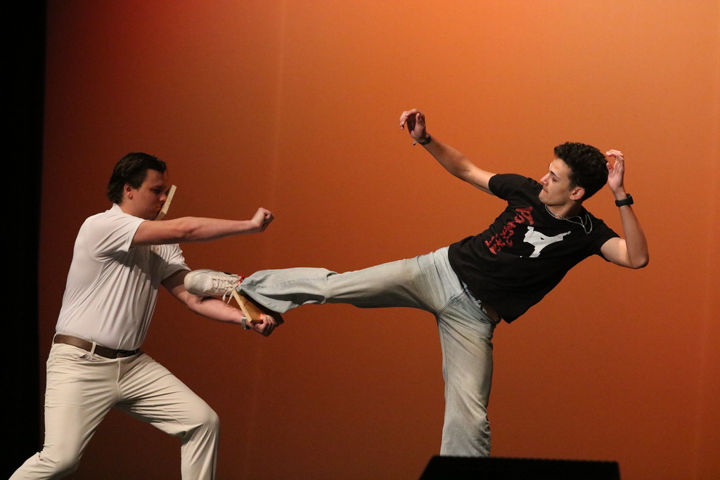 STUDENT DOING KARATE 