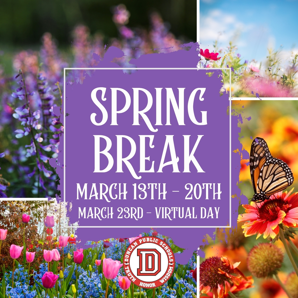 spring break reminder 