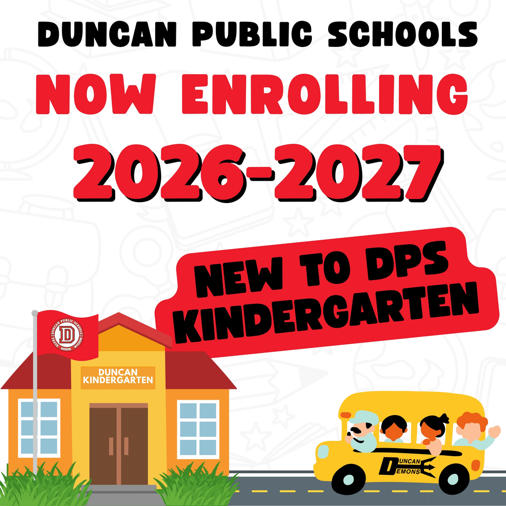 🎒 Kindergarten Enrollment Now Open for New to DPS Students!  Duncan Public Schools is excited to announce that Kindergarten enrollment for the 2026–2027 school year is now open for students who are new to Duncan Public Schools!  Families new to DPS are encouraged to register early to secure a spot and begin their child’s educational journey with us.  Enrollment Dates to Remember: • April 6–April 16: New to DPS – Kindergarten Only – Enrollment Open • June 1: 2026–2027 Enrollment Opens • June 1: Out-of-District Transfers Open (online only)  📋 Kindergarten Enrollment Information: https://www.duncanps.org/o/dps/page/prek-12th-new-student-enrollment-copy-copy  📋 Other Enrollment Information: https://www.duncanps.org/page/dps-online-enrollment