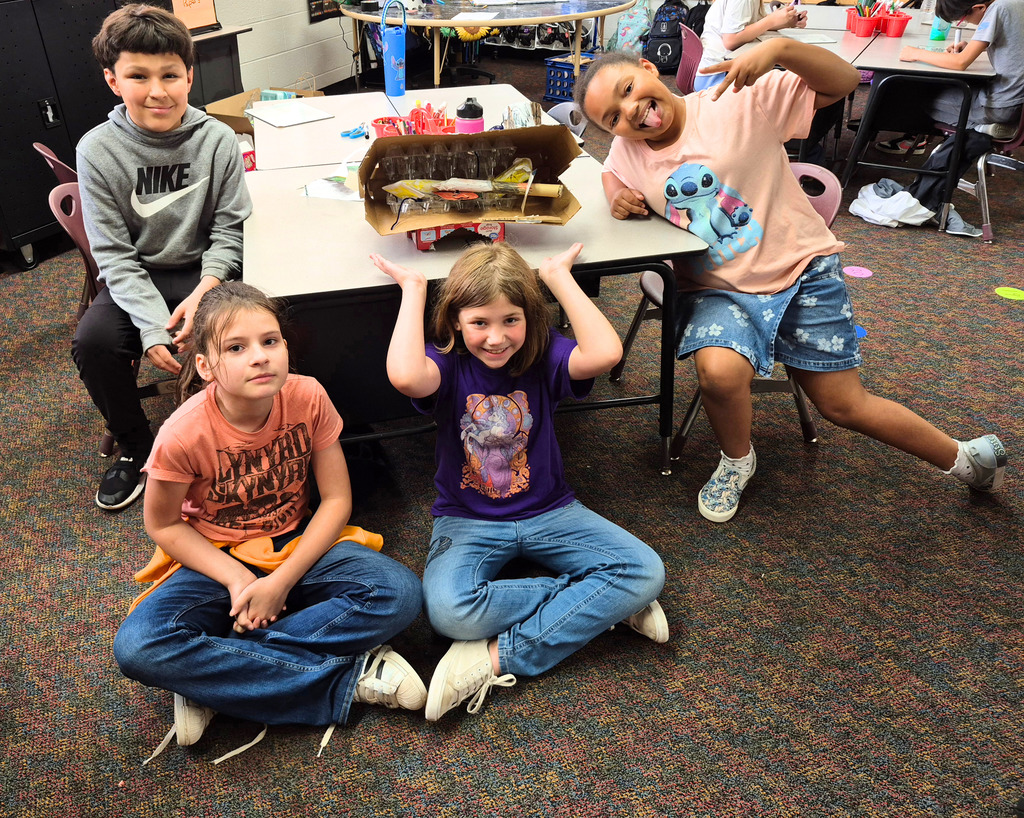 students celebrating earth day 