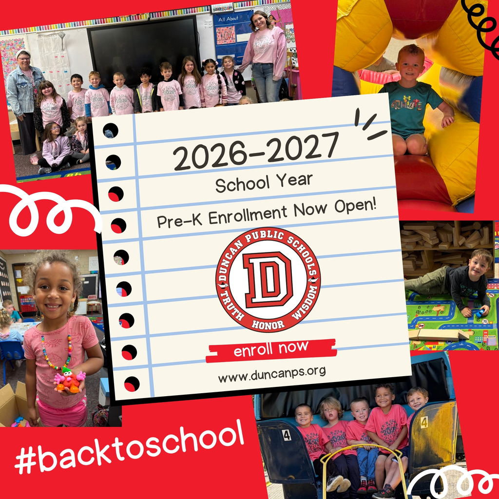 prek enrollment now open promotion with logos