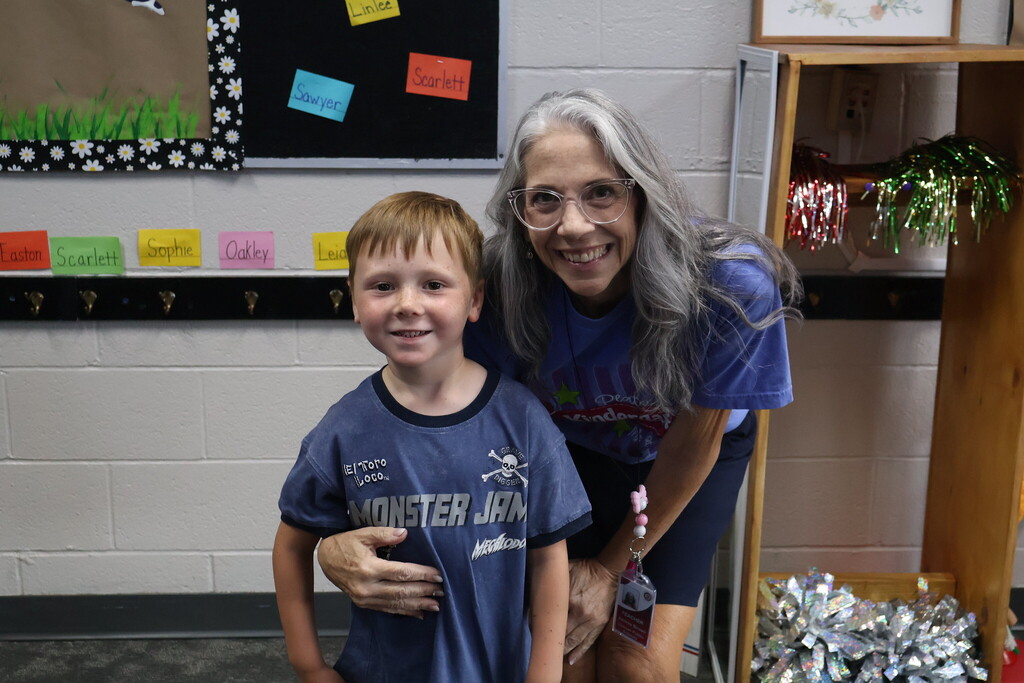 student teacher smiling