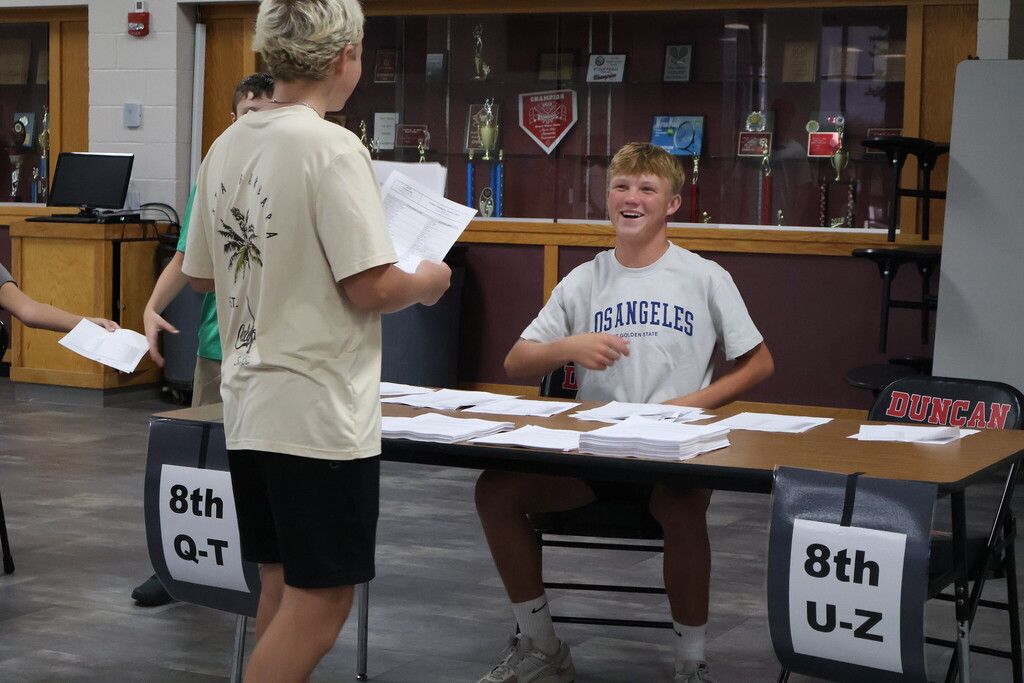 student smiling