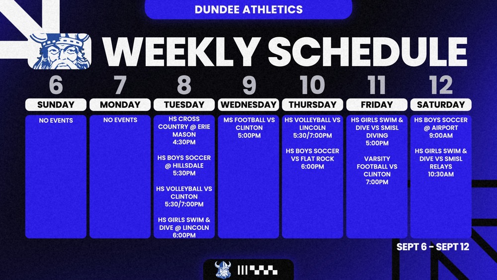 This Week in Dundee Athletics - 9/6