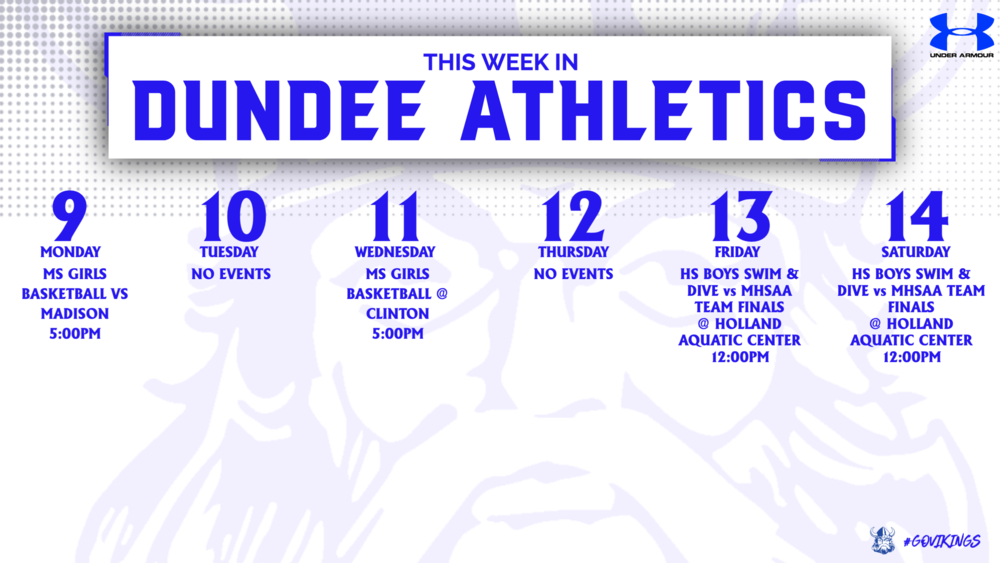 This Week in Dundee Athletics - 3/9