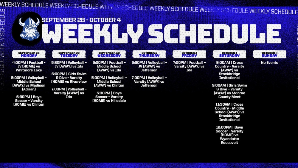 This Week in Dundee Athletics - Week of 9/28