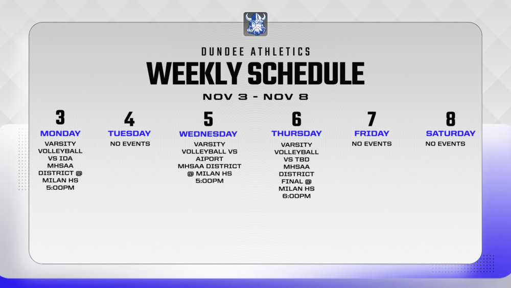 This Week in Dundee Athletics - 11/3