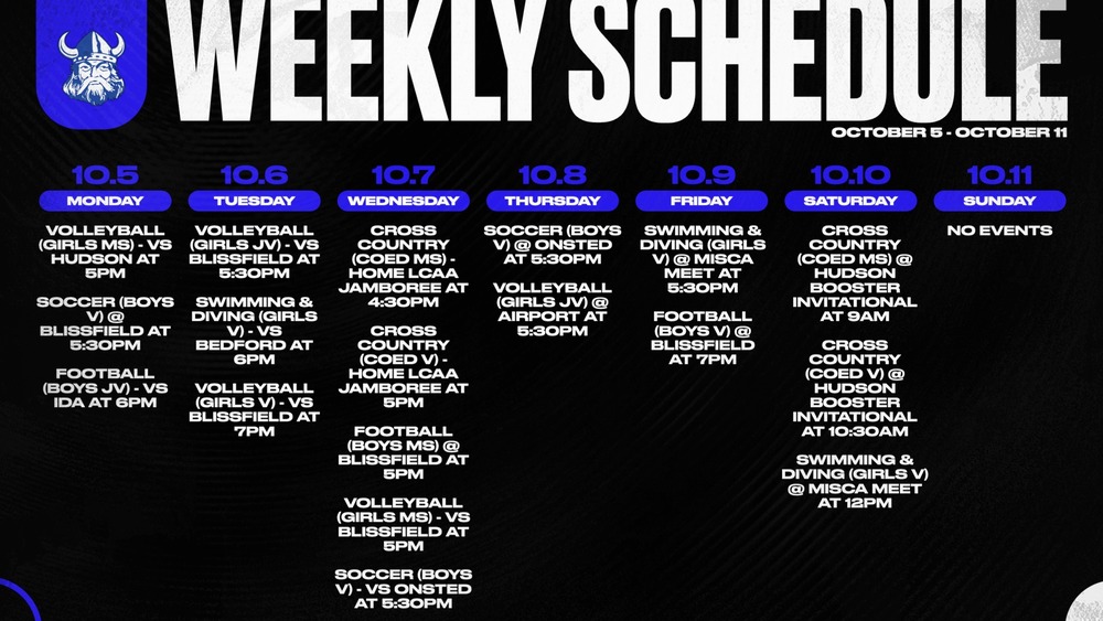 This Week in Dundee Athletics - Week of 10/5