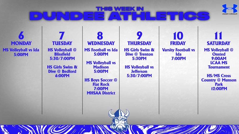 This Week in Dundee Athletics - 10/6