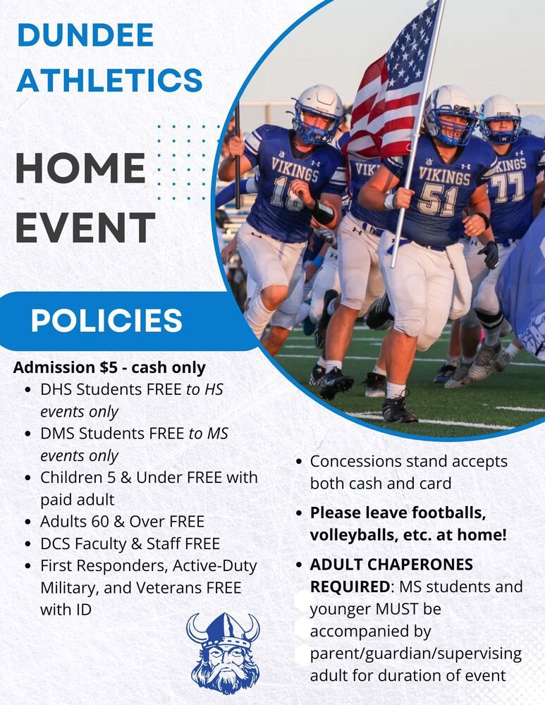 Dundee Athletics Home Event Policies