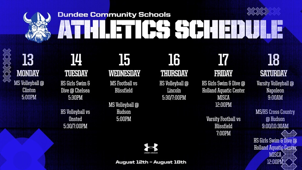 This Week in Dundee Athletics - 10/13