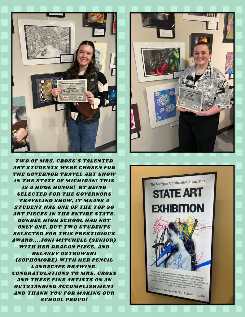 Image of some of Mrs. Cross's art students