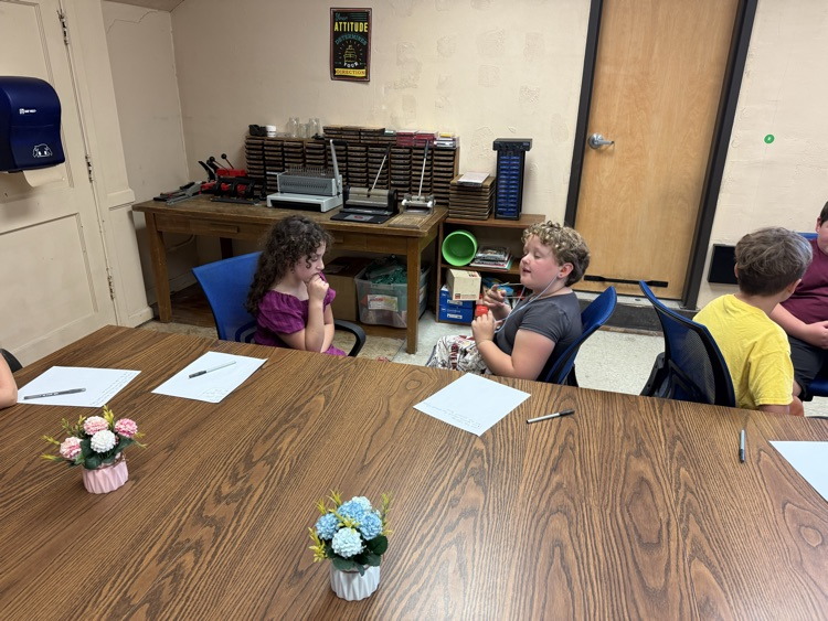 students talking 
