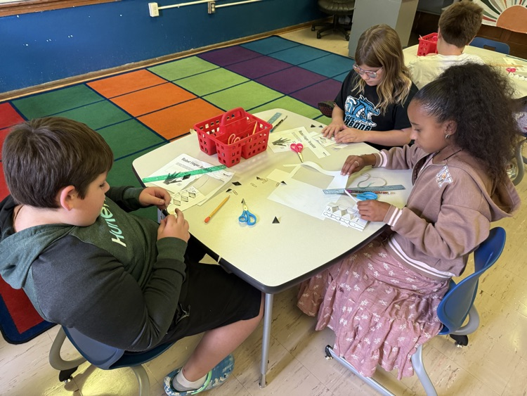 students constructing a project