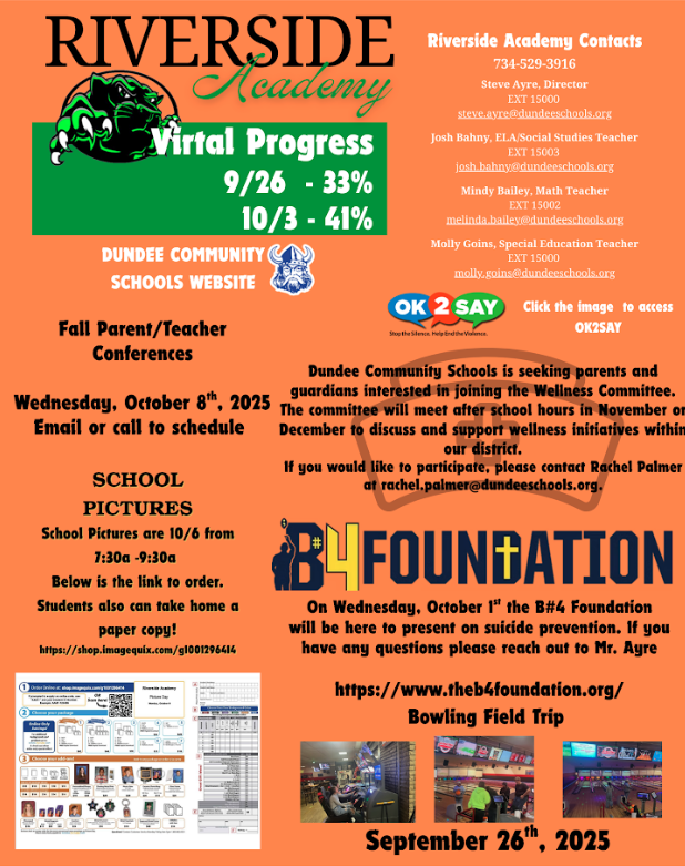 Riverside Academy's Weekly Update