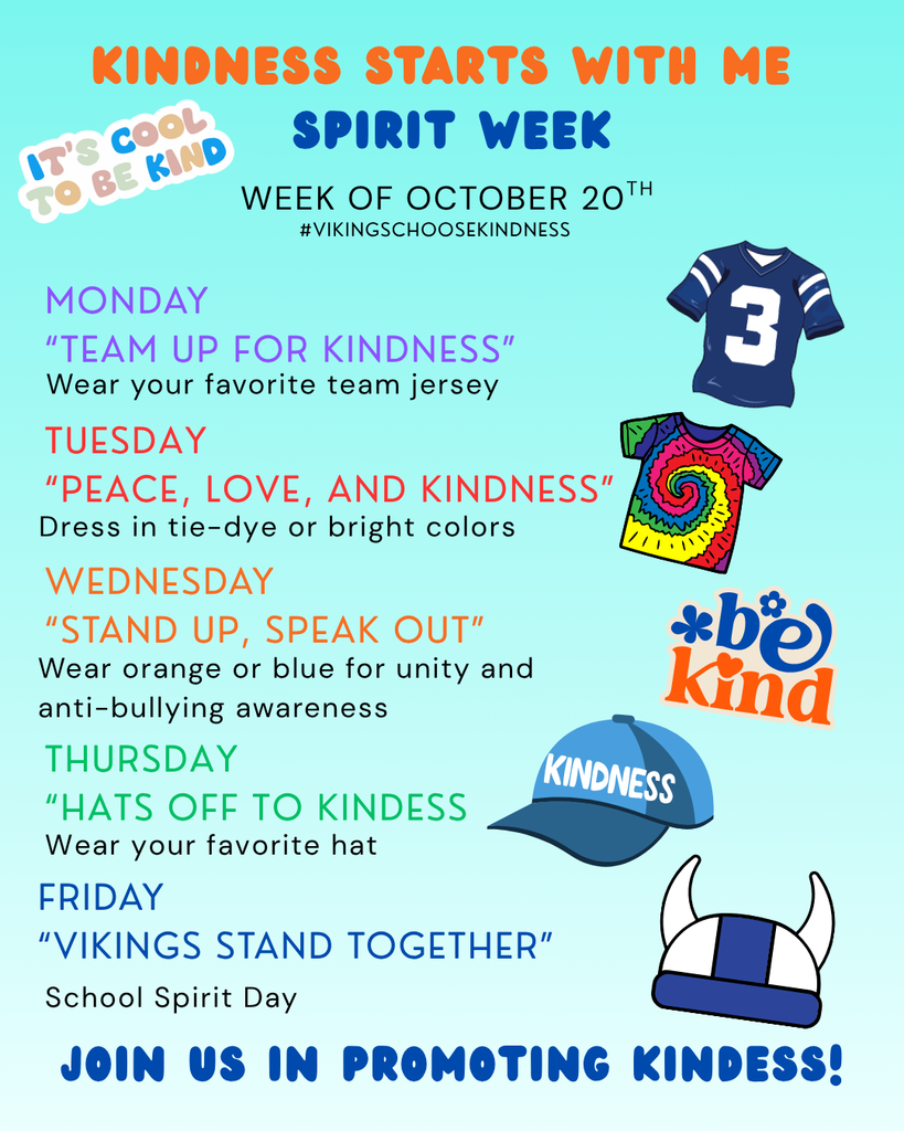 Kindness starts with me spirit week