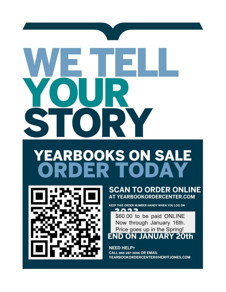 Photo of yearbook ordering information