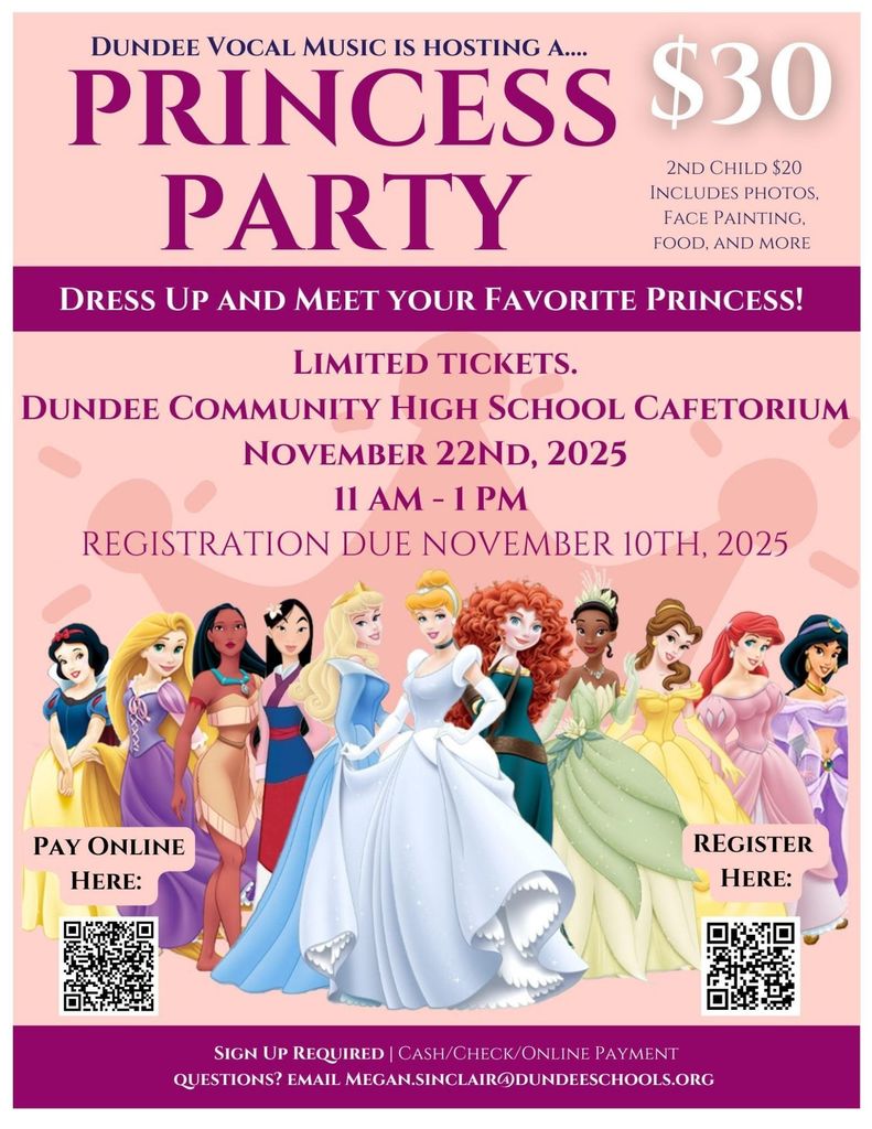 Photo of Princess Party Information