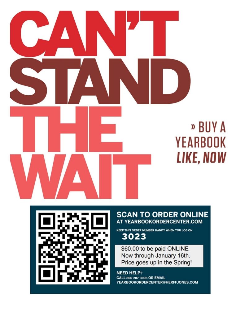 Image of yearbook ordering information