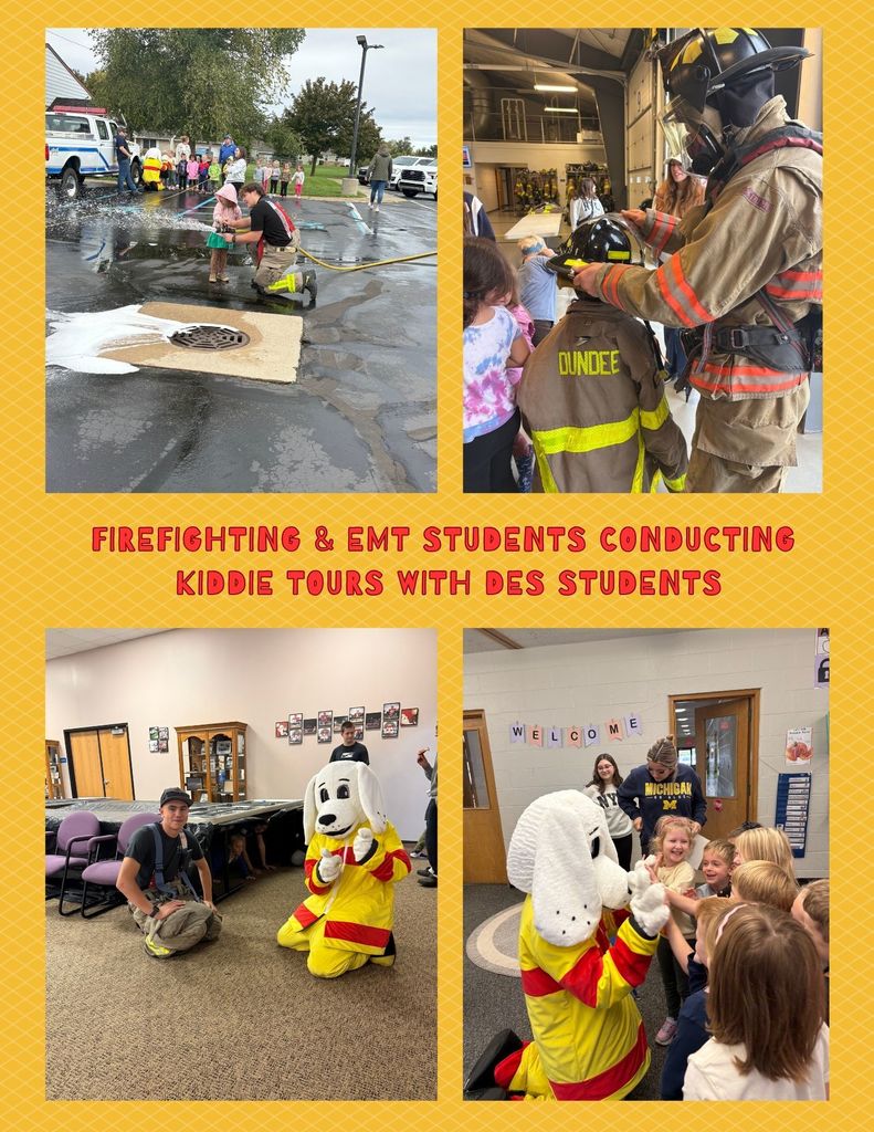 Image of Firefighting & EMT students conducting kiddie tours