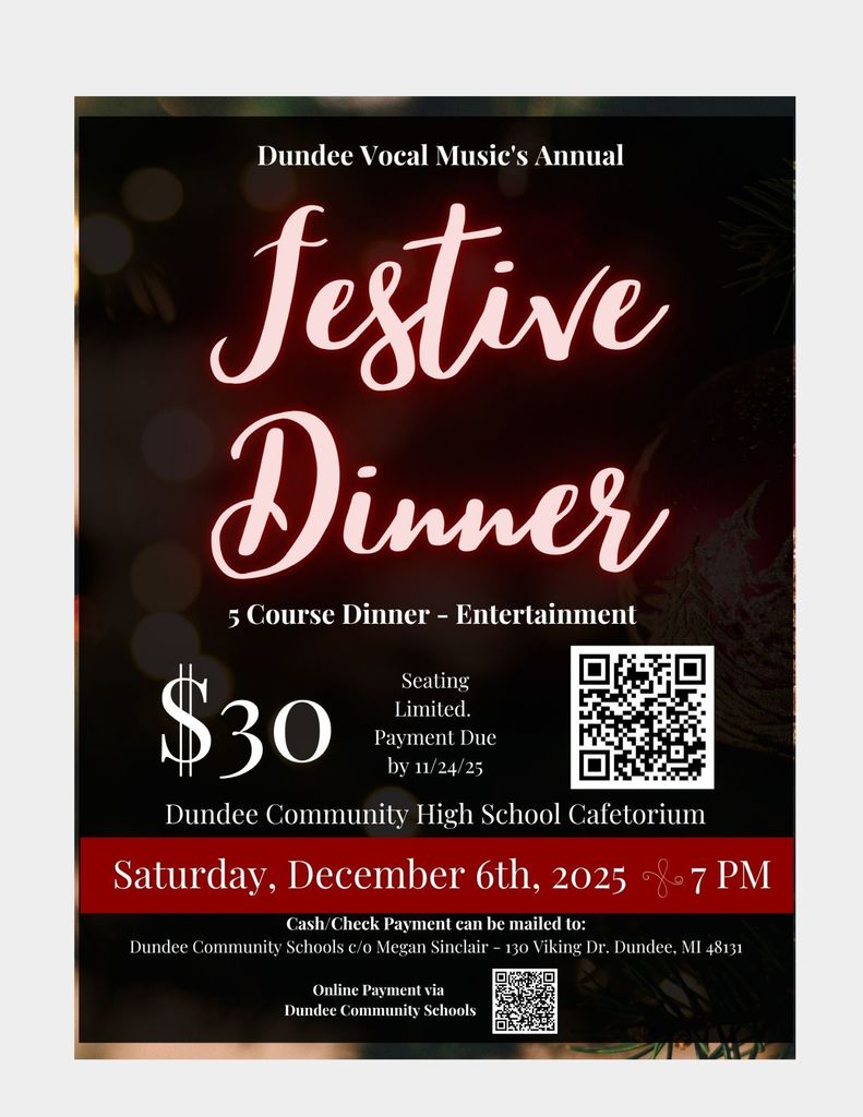 Image of Festive Dinner Ticket Info