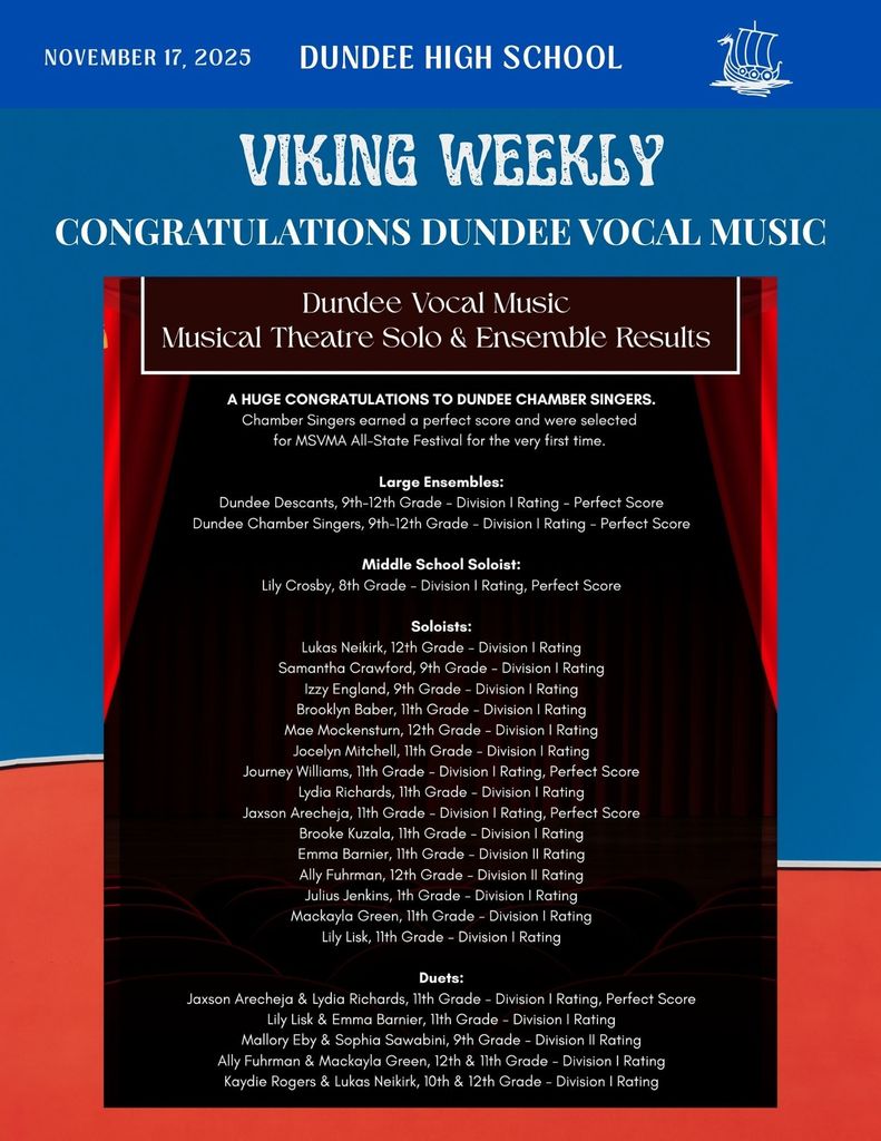 Image of Musical Theatre Solo & Ensemble Results