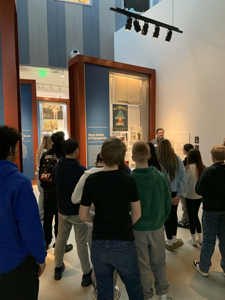 listening to the speaker