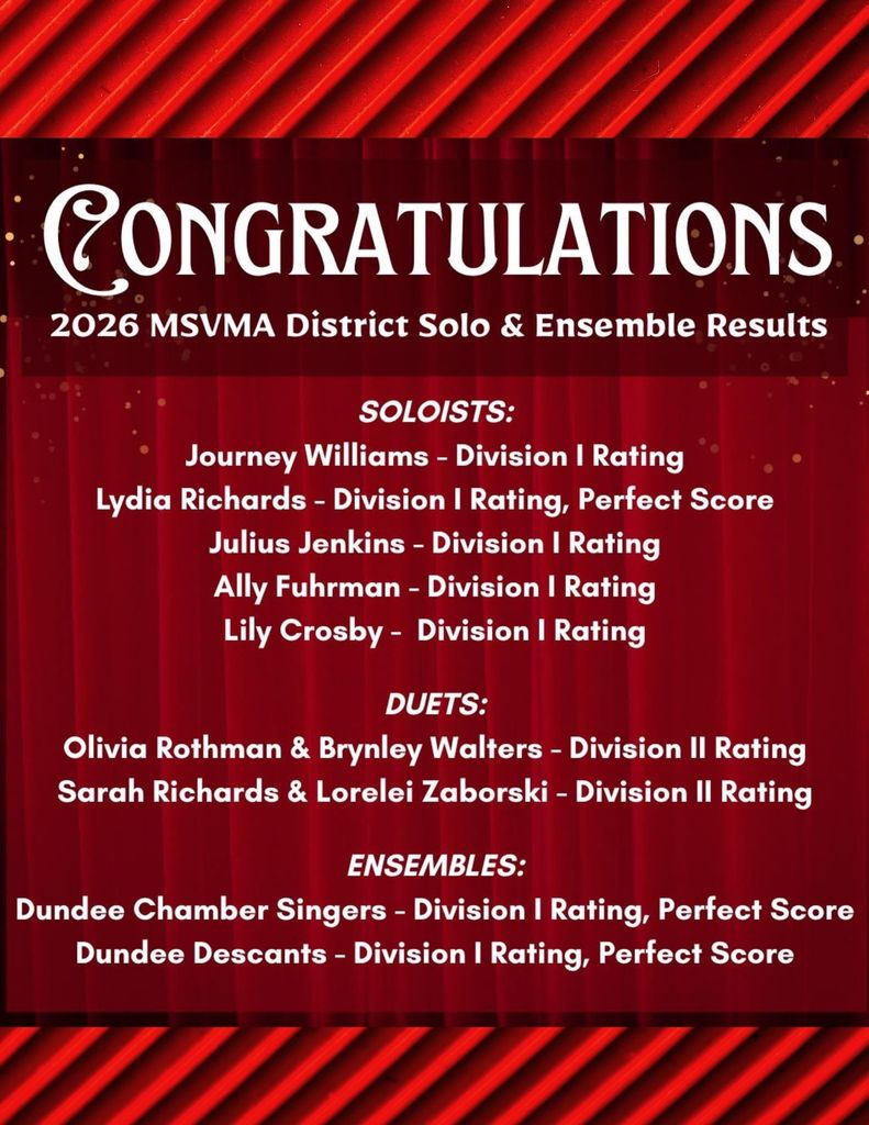 Image of MSVMA District Solo & Ensemble Results