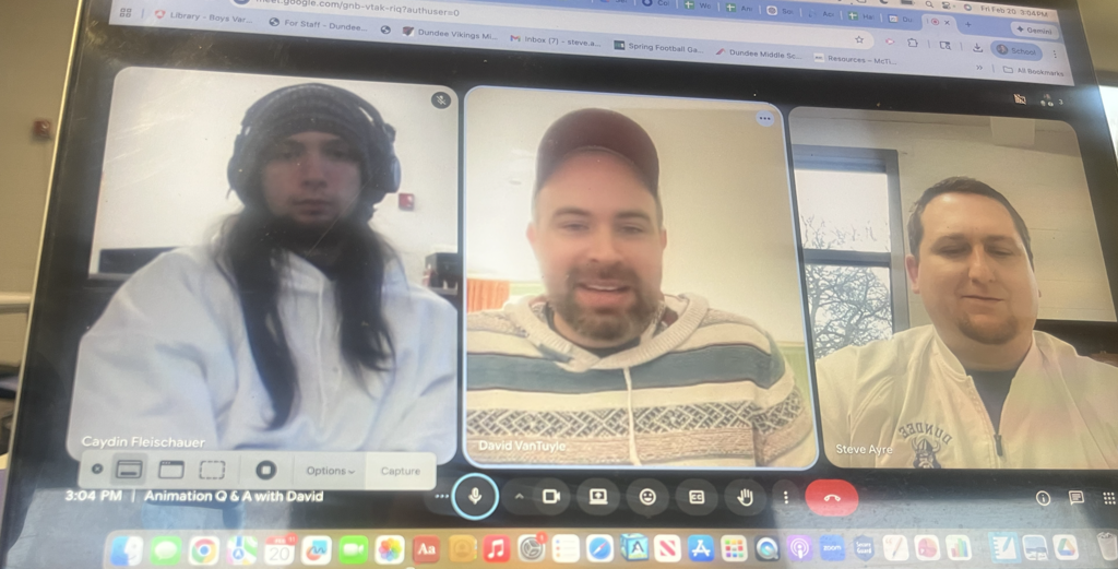 Zoom meeting with Disney Animator