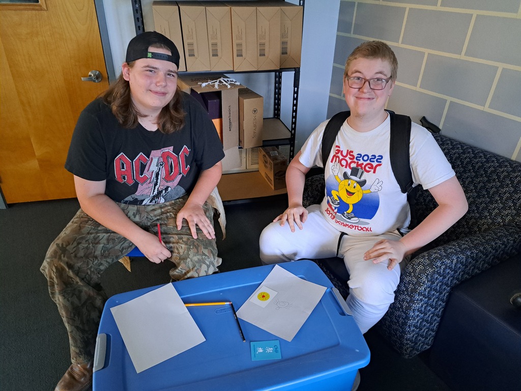 More fun with Adventure today, as our students worked with a partner on a challenge emphasizing communication!