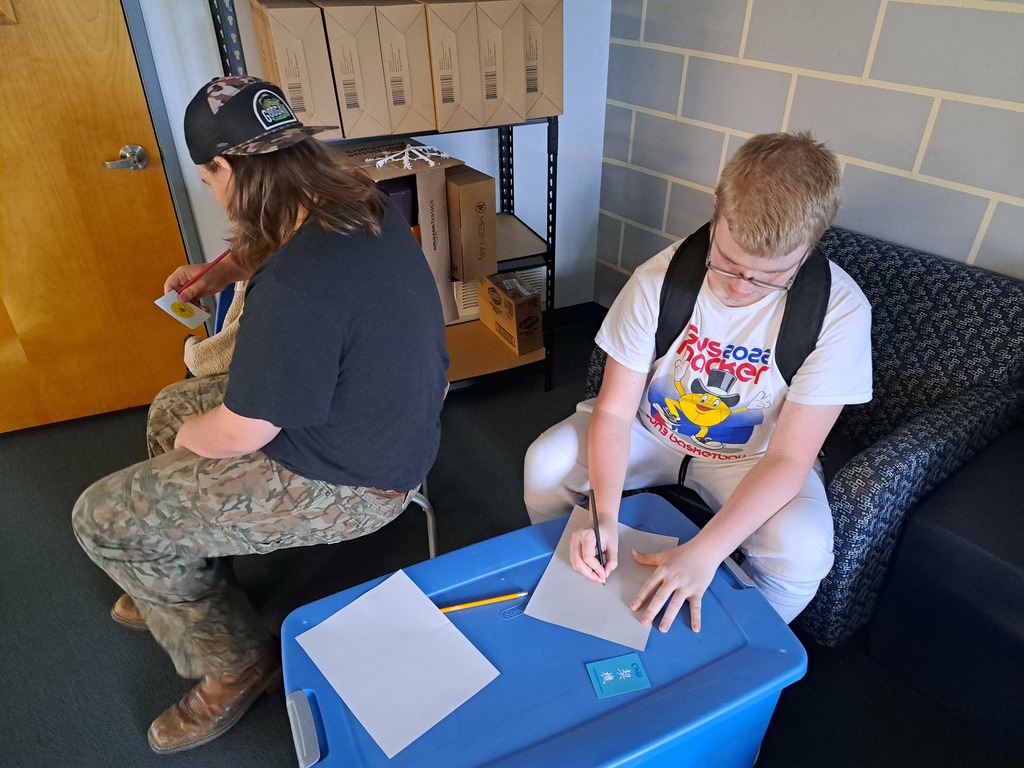 More fun with Adventure today, as our students worked with a partner on a challenge emphasizing communication!
