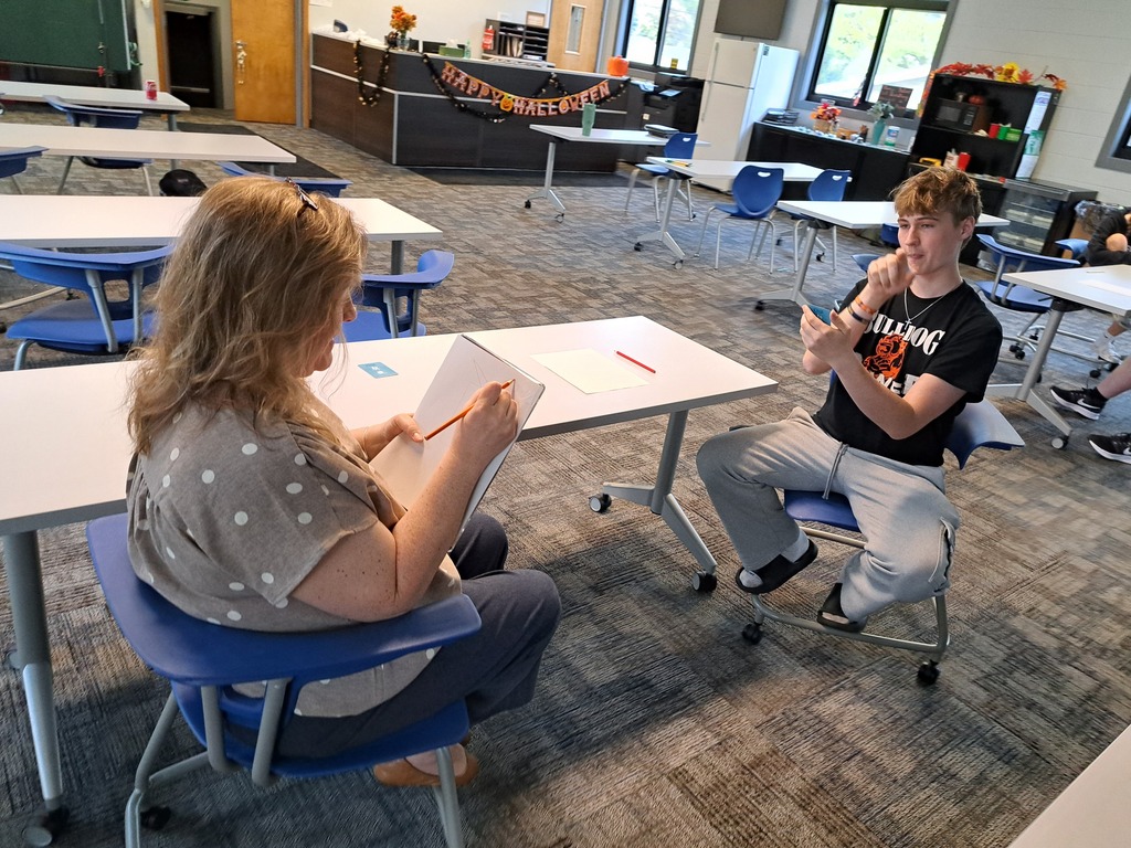 More fun with Adventure today, as our students worked with a partner on a challenge emphasizing communication!