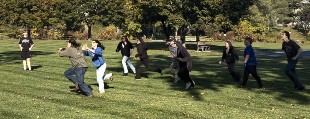 Game on! A quick football game at lunch today!