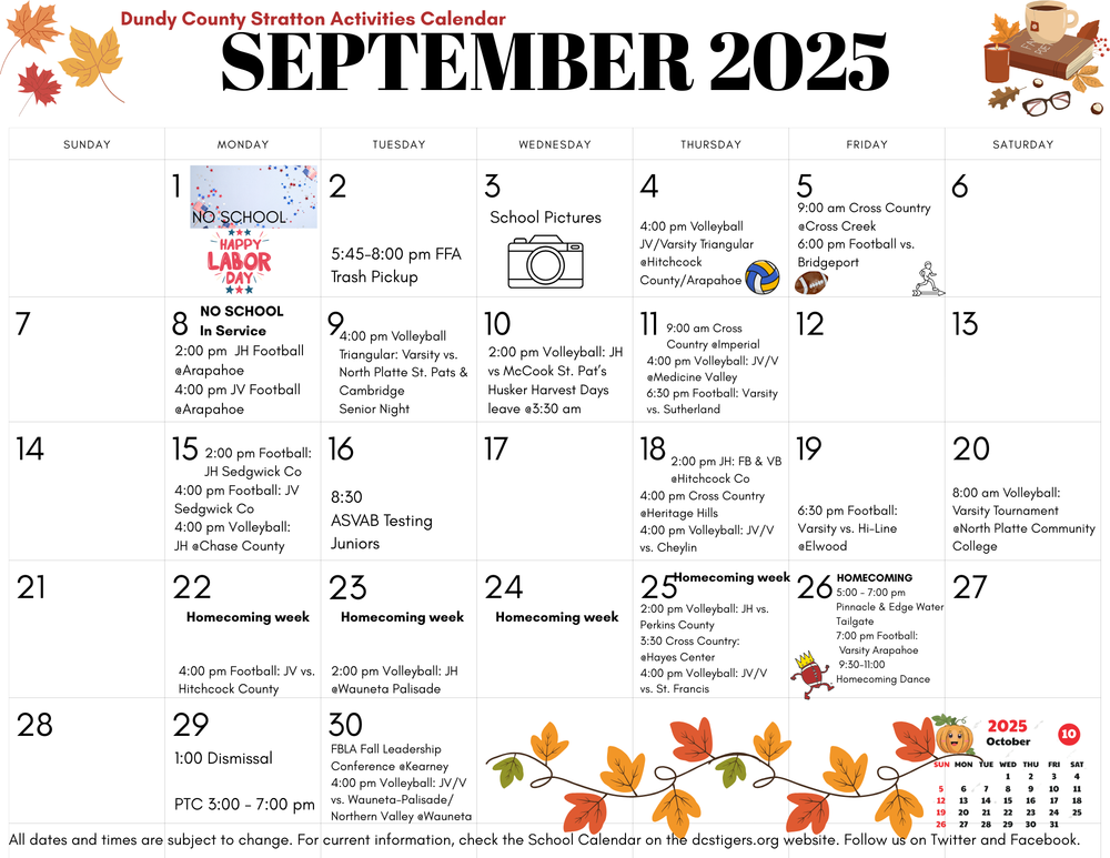 September Calendar