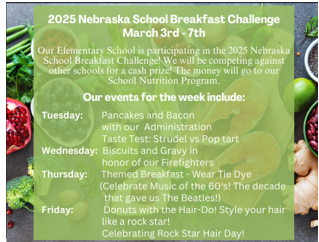 Breakfast Challenge Schdule