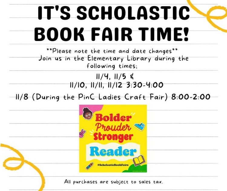 Updated book fair times
