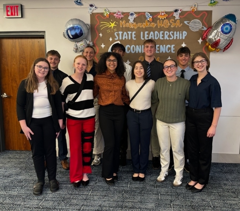group of students at HOSA SLC