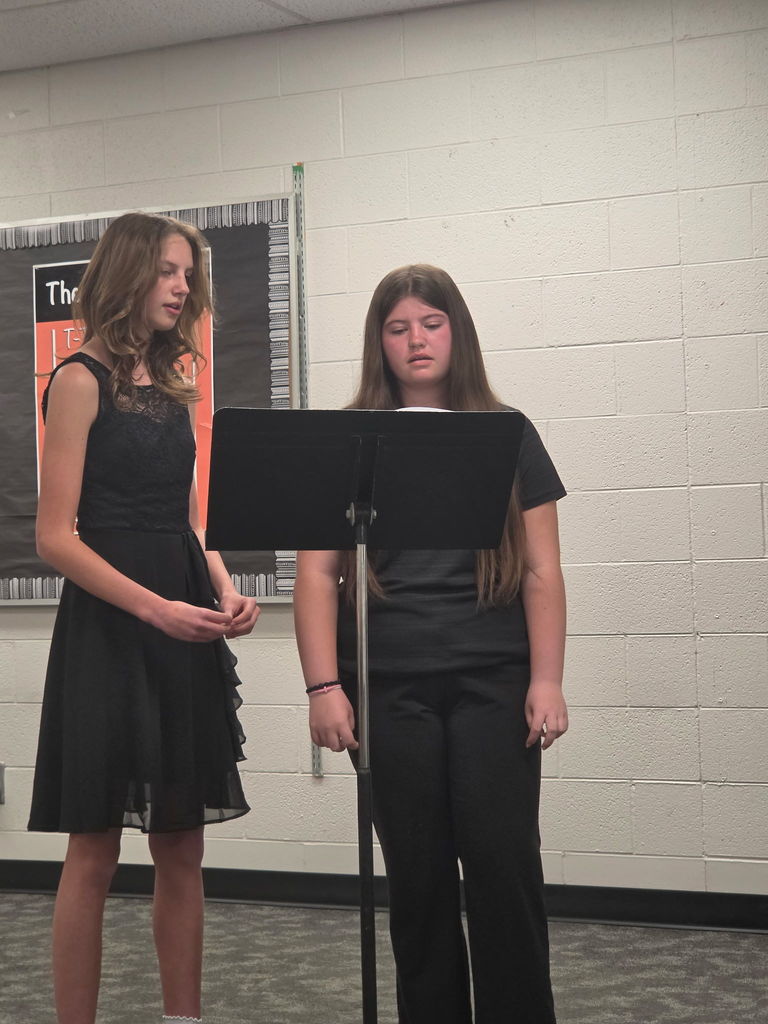 Molly and Emily singing a duet