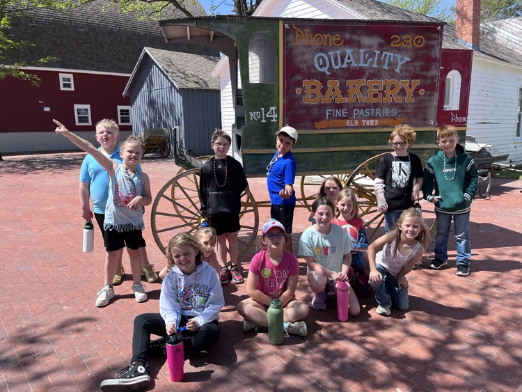 picture in front of a wagon