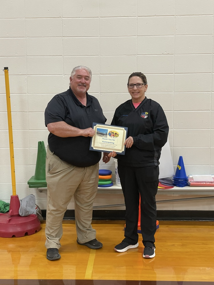 Mr. Freeland and Pam 
