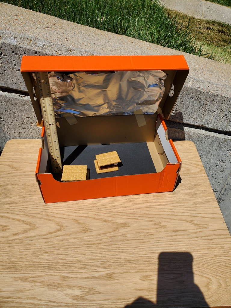 Cooking smores!
