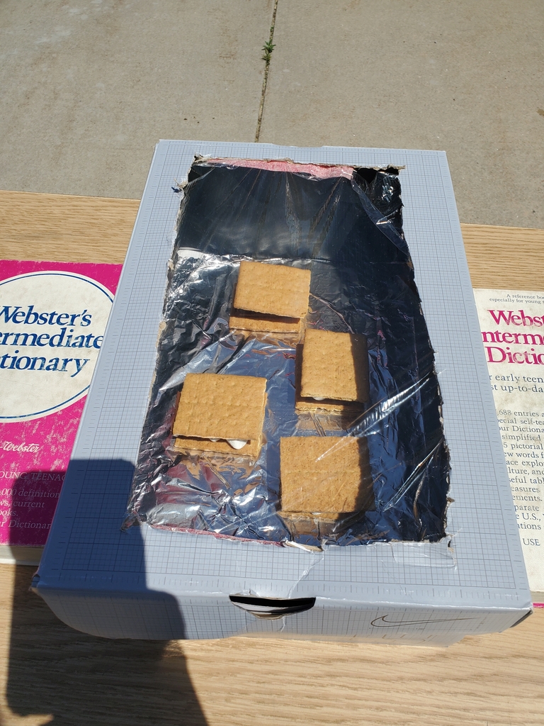 Cooking smores!
